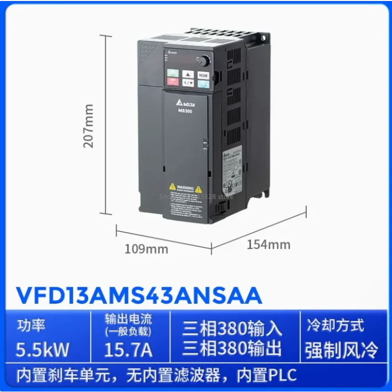 

Частотный привод Delta VFD13AMS43ANSAA 3,7 кВт, 5 л.с. — 3-фазный преобразователь переменного тока 380–480 В для управления скоростью двигателя, энергосберегающий и
