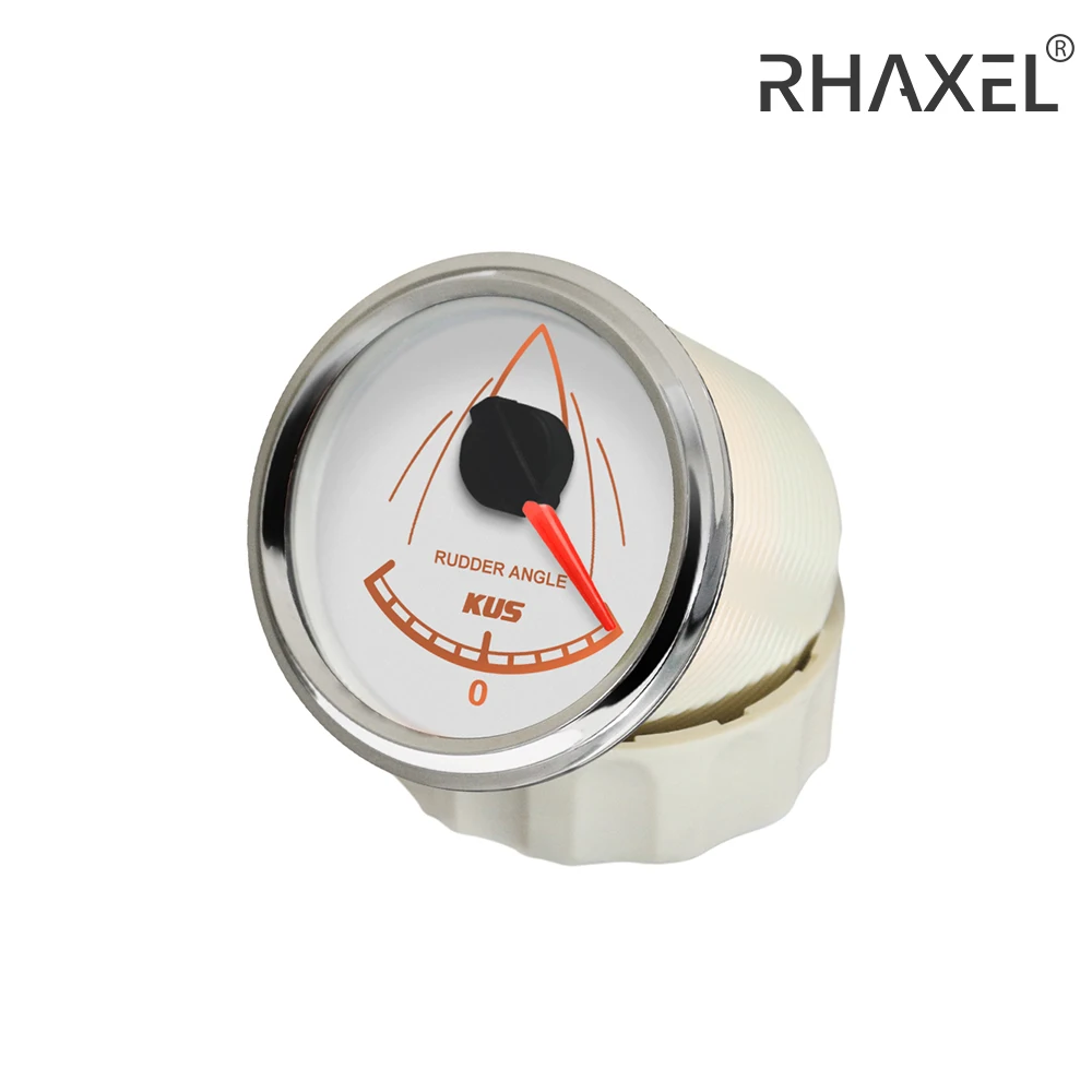 KUS Rudder Angle Indicator Gauge 0-190ohm Signal with Rudder Sensor 52mm (2