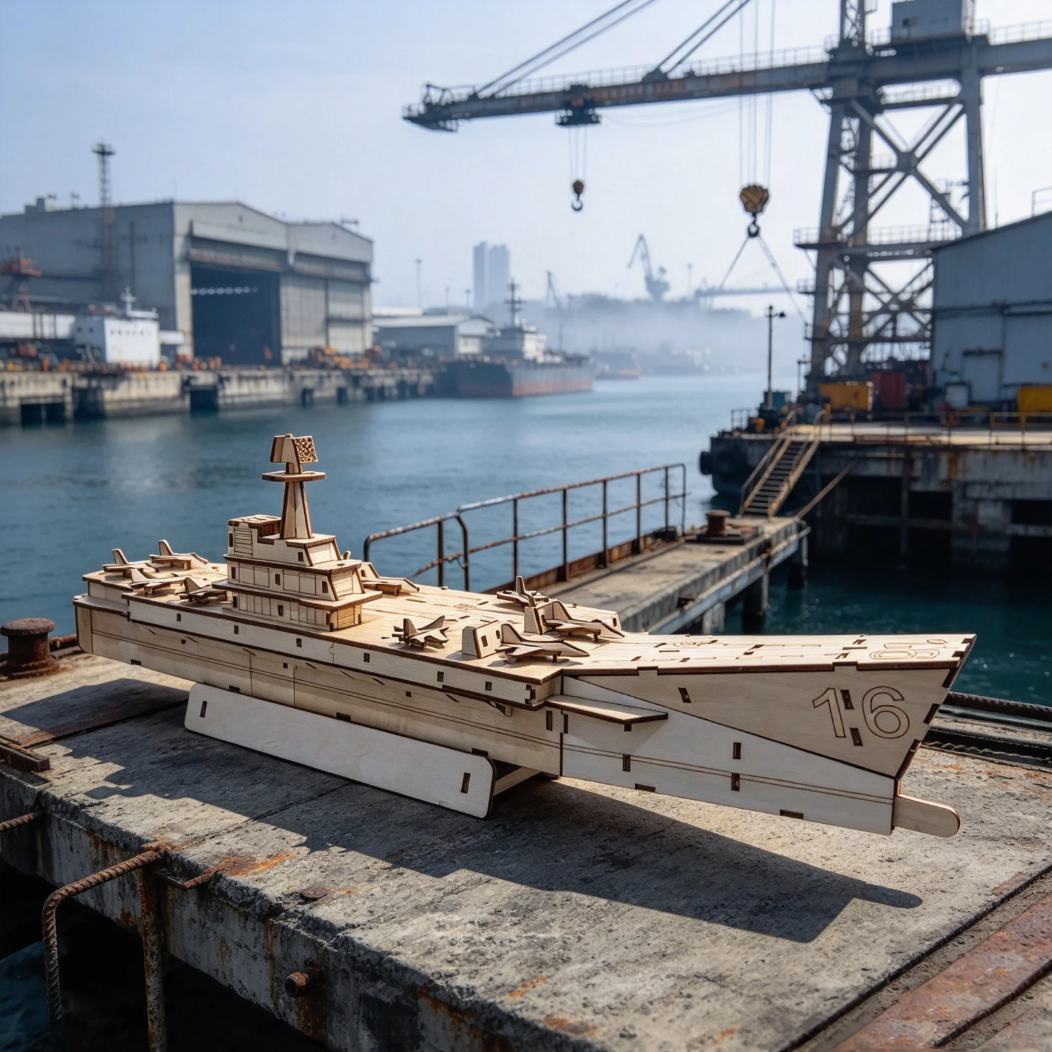 Large-Scale 3D Wooden Aircraft Carrier Puzzle Model, DIY Assembly Kit, China's Liaoning, Collectible Decorative Artwork