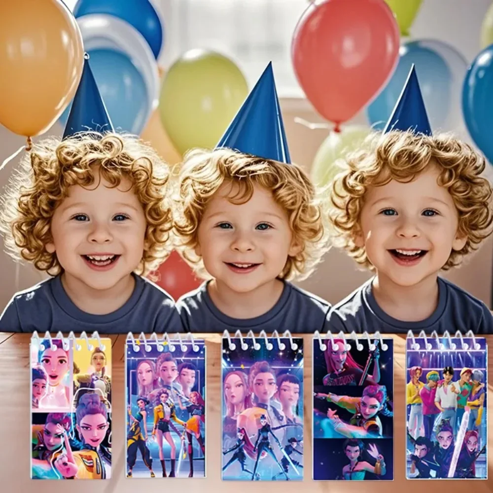 Nuevo cuaderno Kpop Demon Coil, libro de Anime Huntrix, cuaderno decorativo, regalo de fiesta para invitados, suministros de fiesta de cumpleaños, guerrero Kpop