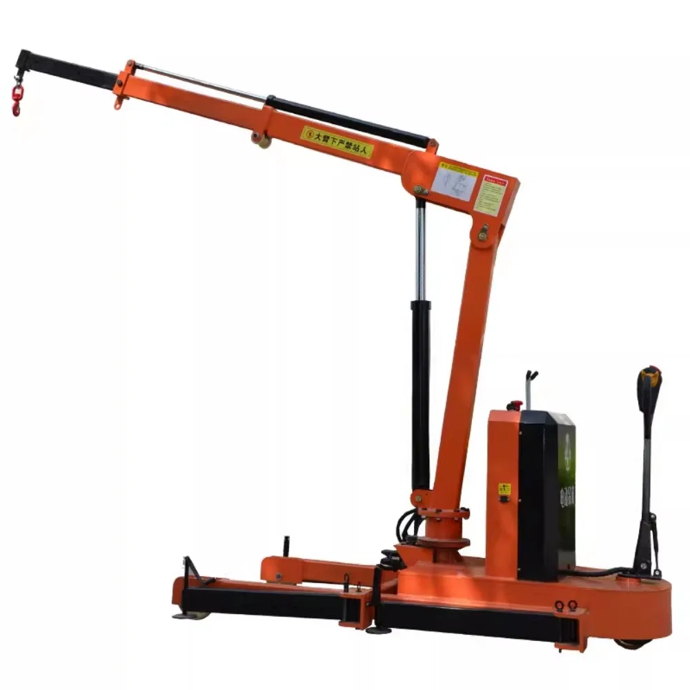 Fully electric small mobile crane crane transporter