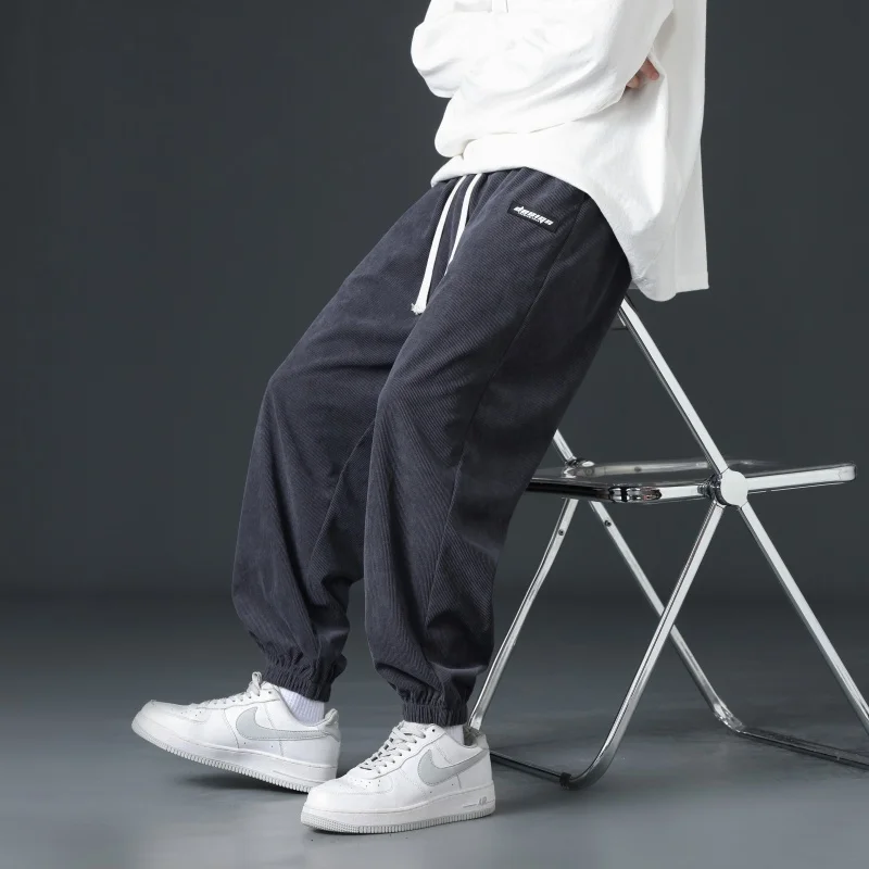 

Men's Outdoor Fashionable Trendy Comfortable Versatile Leg Tied Straight Leg Pants High-quality Sports Leisure All Season Pants