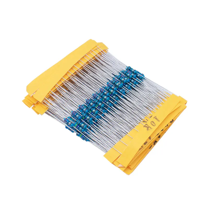 WieshammKit-Résistance à film métallique, 100R, 1K, 47K, 10K, 300 K, 4K7, 30 types chaque valeur, 1 W, 4W, 02/10/2018, 600, 1% pièces par ensemble