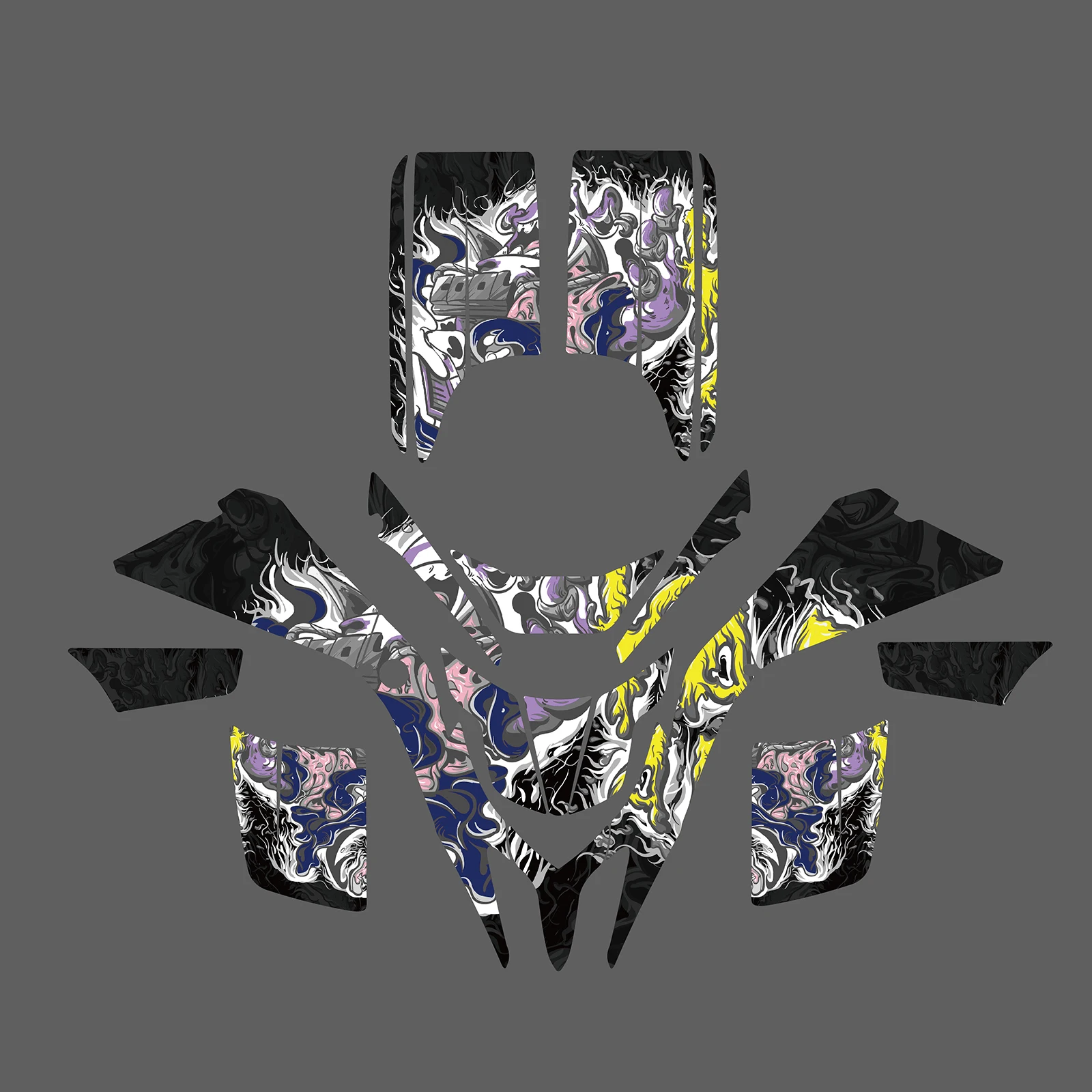 

NICECNC для Yamaha Blaster 200 YFS200 1988-2006 2005 2004 2003 2002 ATV графический фон наклейки наклейки декоративная защита