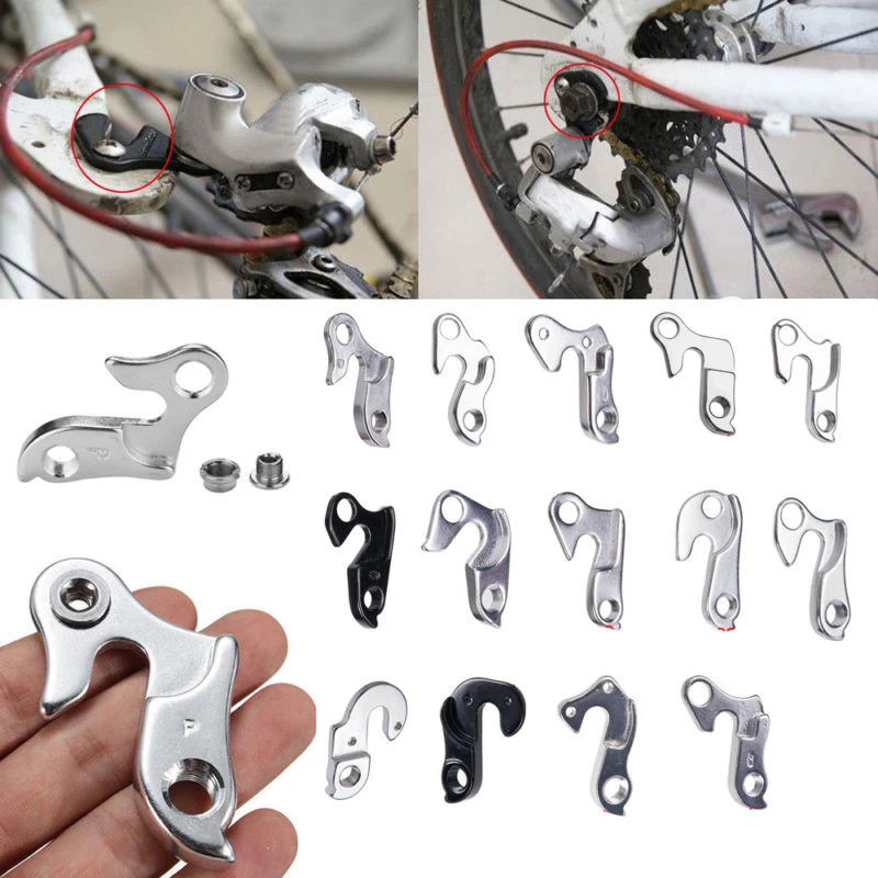 

1 Pc Hanger Hook Aluminium Alloy Bicycle Bike Derailleur Hanger Hook Rear Gear Accessories Black Silver Bicycle Parts