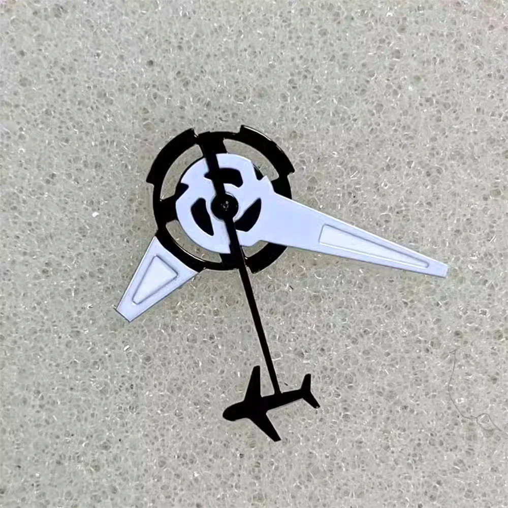 NIEUWE Creatieve Vliegtuig Vorm Horloge Handen Pointers voor NH35 NH36 4R 7S Beweging Horloge Accessoires NH35 Handen met Groene Lichtgevende