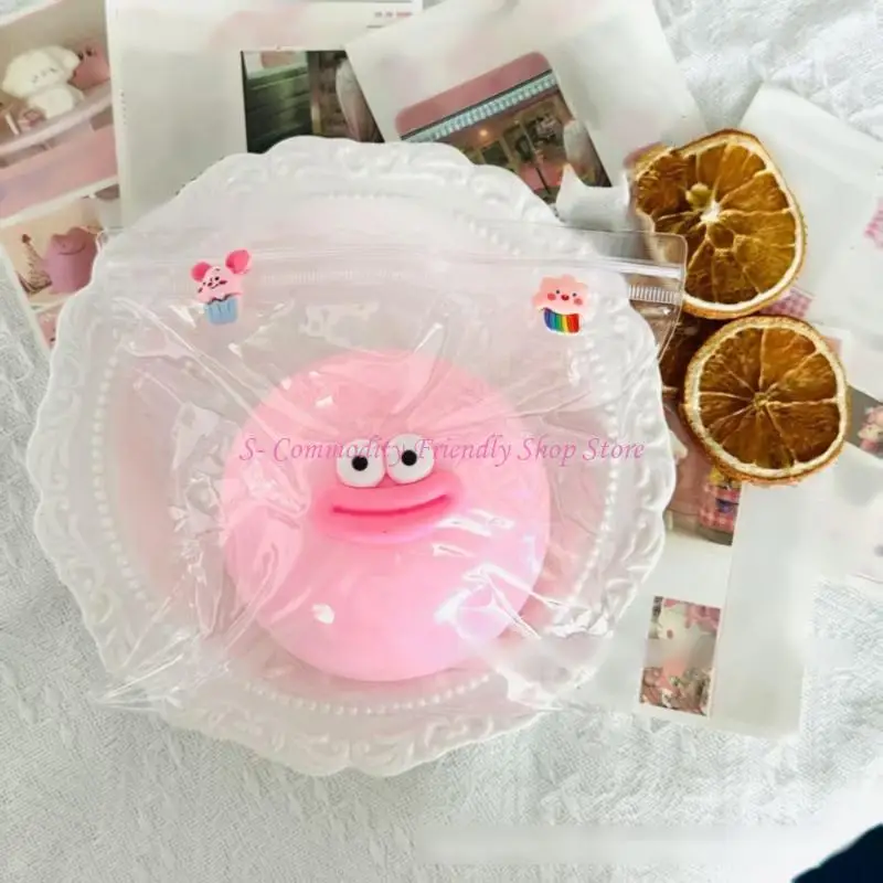 85AE Large Mouth Squeezable Stress Ball Large Soft TPR Sensory Fidgety Toy Concentration Aid For Adults And Kids