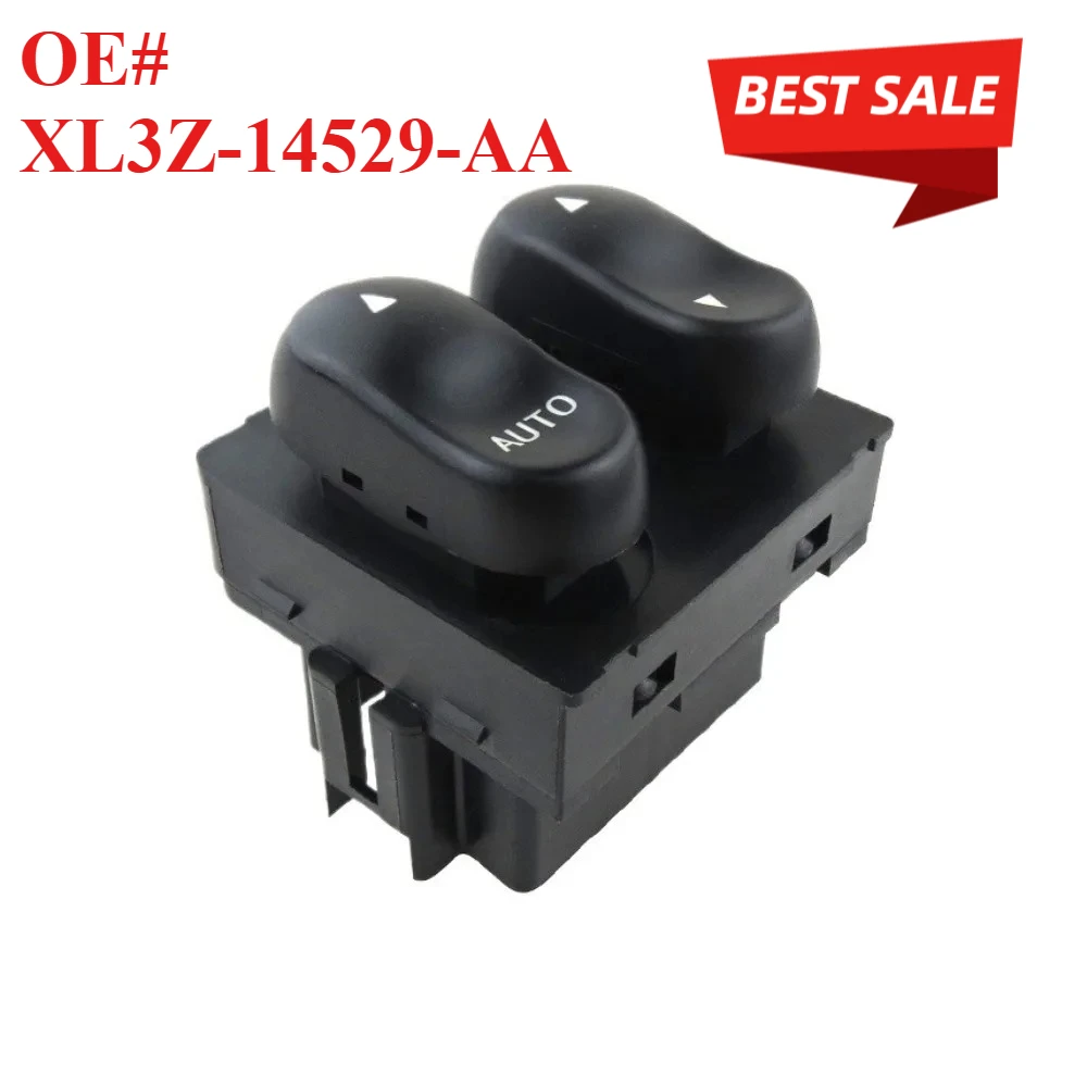 XL3Z-14529-AA XL3Z14529AA Interruptor Maestro de Elevalunas Eléctrico Izquierdo para Conductor Ford F150 F250 F350 1999 2000 2001 2002 Lobo 2001 2002