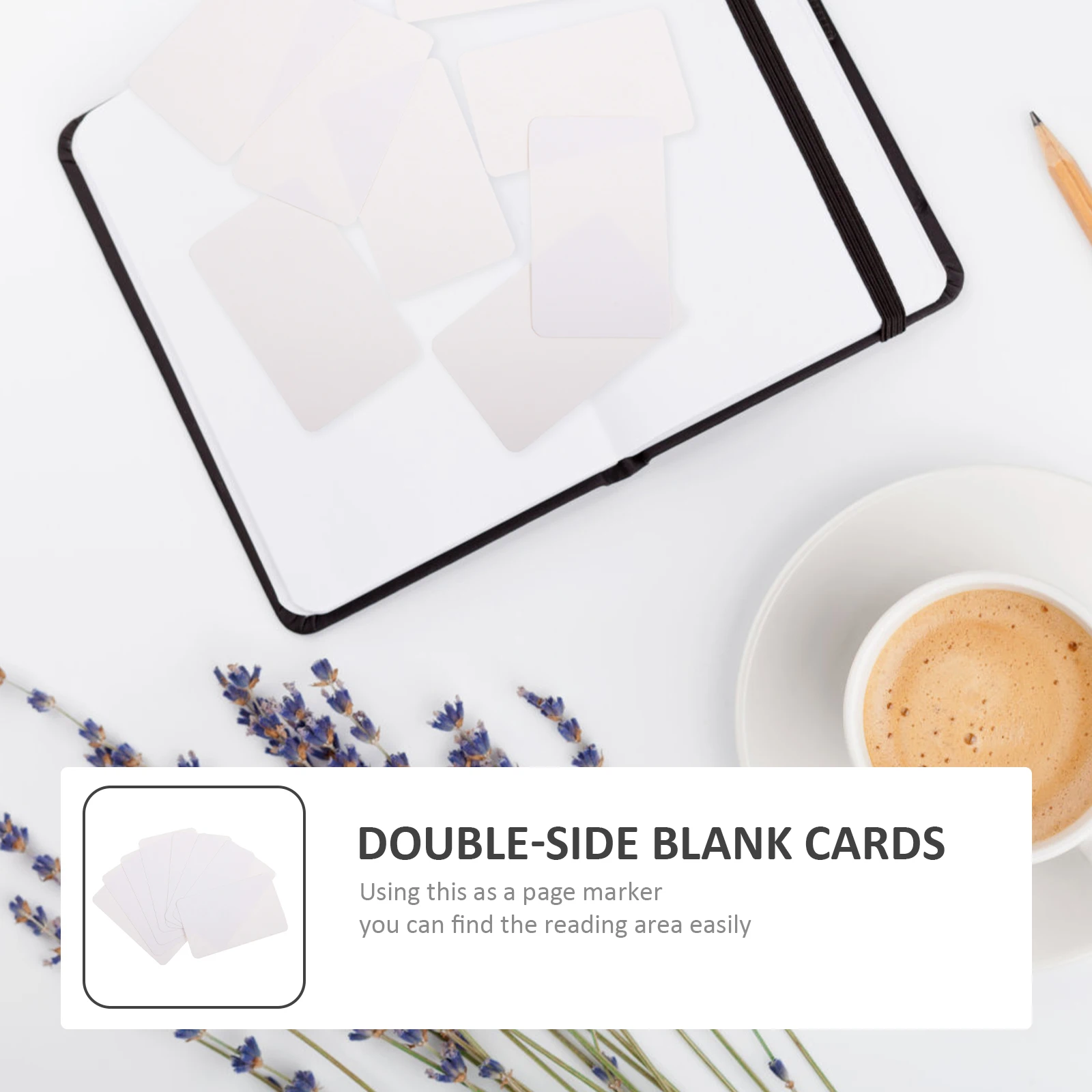 

200pcs Blank Cards Double-Sided Business Index Paper Greeting Graffiti Postcards Student Empty Cardstock Marker for Friends