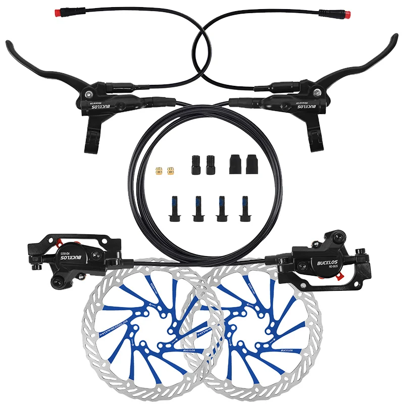 BUCKLOS E-Bike Hydraulische Schijfrem Elektrische Scooter Vouwfiets Schijfrem 2Pin Uitschakelen Elektrische Fiets Hydraulische Remmen