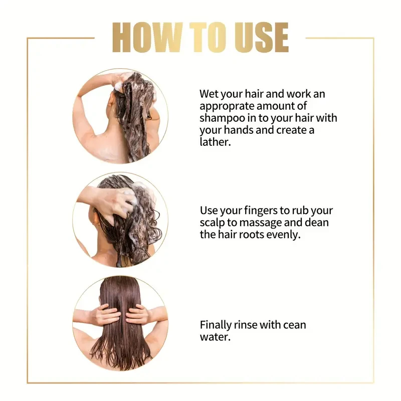Moroccan Argan Oil Shampoo, Containing Natural Aloe Vera Moisturizing Formula, Suitable for Both Men and Women, Rich in Foam, Refreshing and Non-Greasy, Nourishes Hair, Makes It Shiny and Smooth view 3