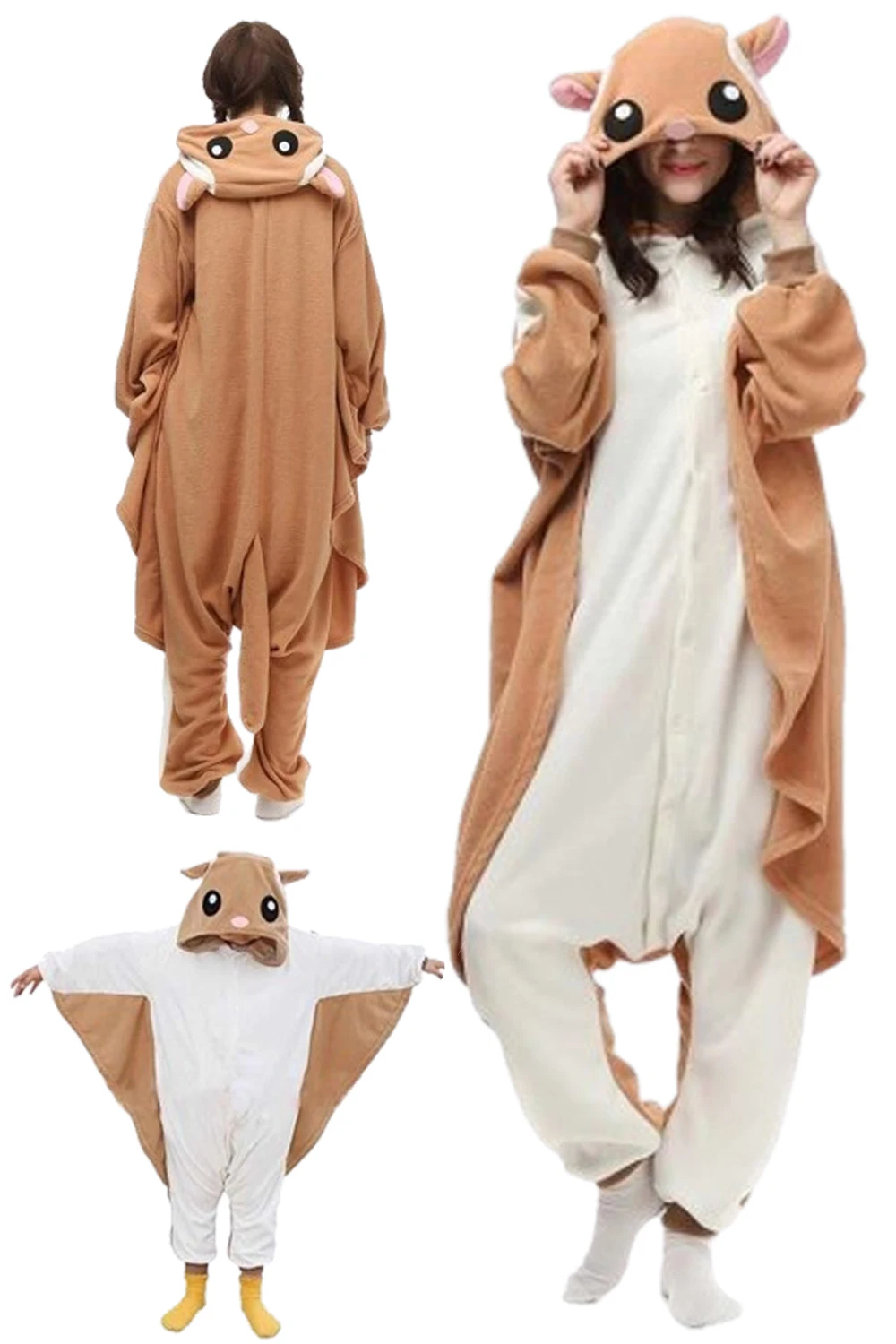 

Squirrel Cosplay Role Play Warm Winter Homewear Cartoon Animal Costume Pajamas Women Roleplay Fancy Dress Up Party Nightwear