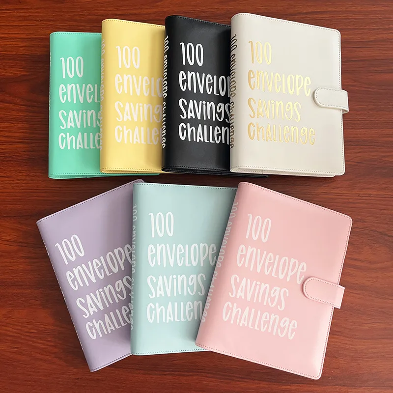 100 Envelope Challenge Binder Easy and Fun Way to Save  Savings Challenges Binder Budget Binder with Cash Envelopes