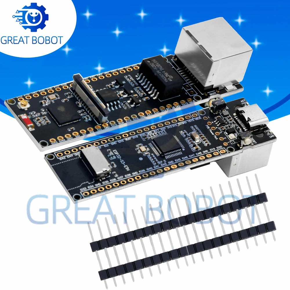 Ethernet W5500 - Papan Pengembangan Ethernet 10/100Mbps ESP32-S3-ETH OV5640