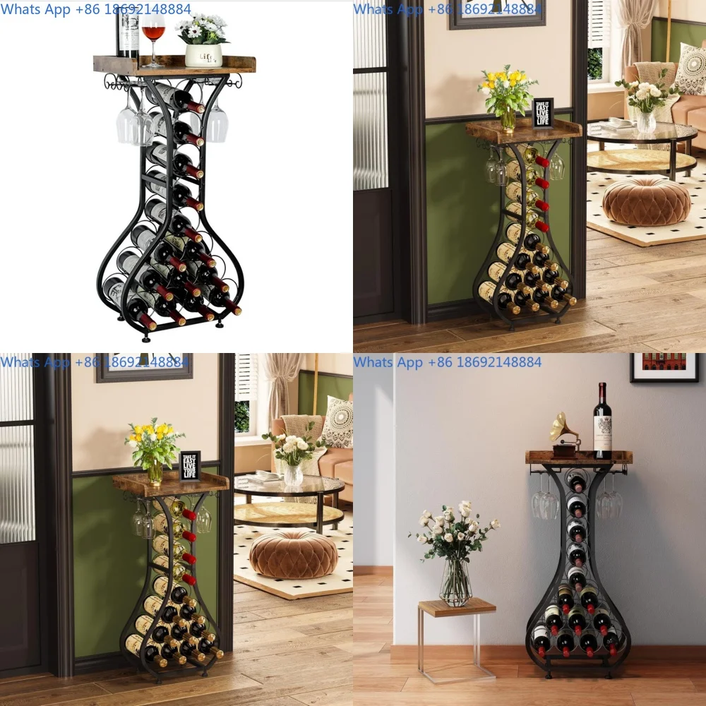 

Wine Rack Floor Standing Wine Cabinet Modern Simple Living Room Wine Display Shelf Bottle Holder