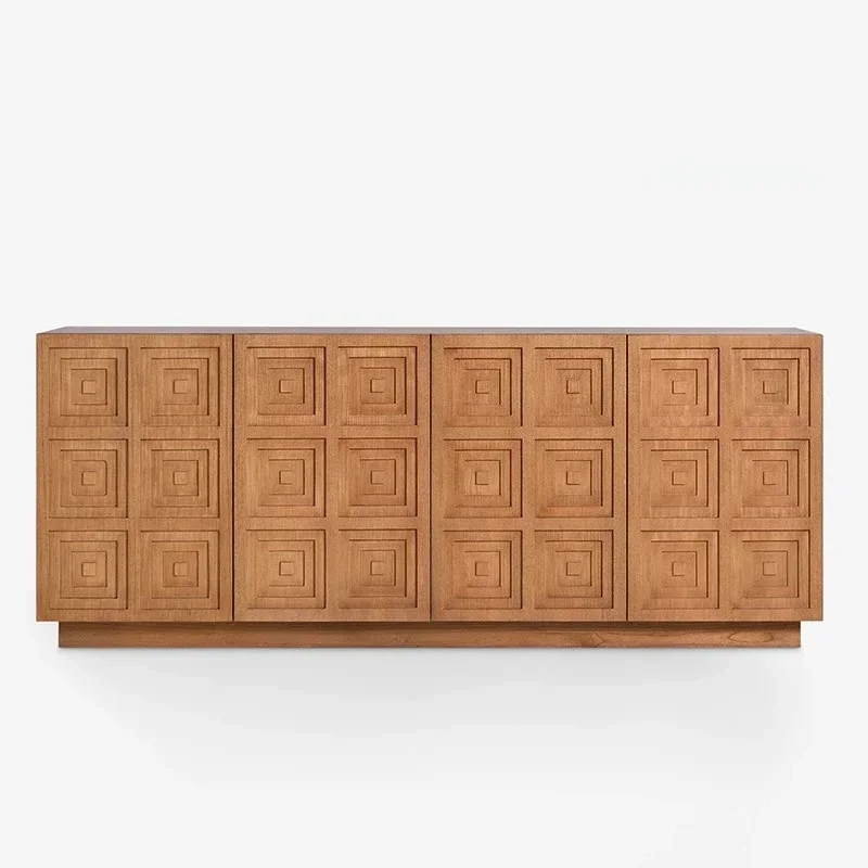 

Напольный буфет из массива дерева в ретро-стиле с резьбой, для столовой, гостиной или прихожей