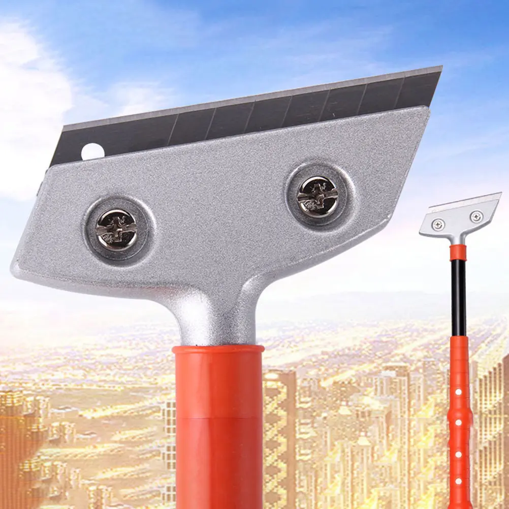 Heavy Duty Cleaning Scraper with Non Slip Handle for Glass Tile Floor Sticker and Residue Removal