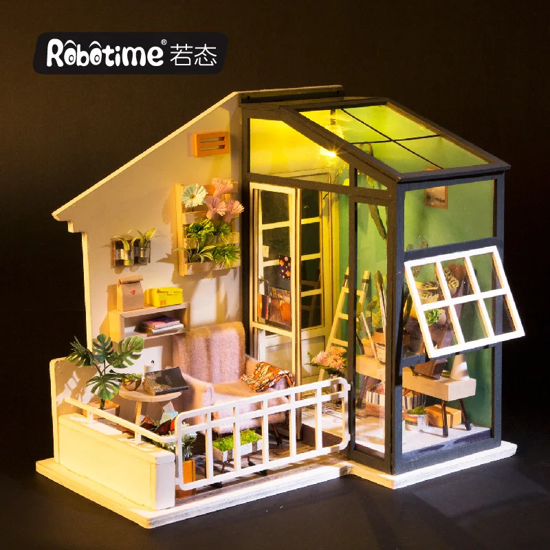 

Ruodang DIY house Mini art house three dimensional hand assembled villa model doll house creative girl gift