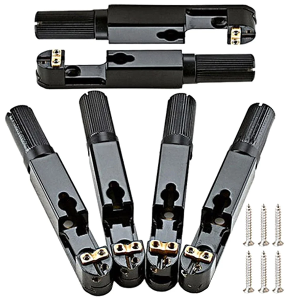 

1Set Metal Single Headless Guitar Bridge Durable Replacement Guitar Saddle Bridge Polished Surface Accessories