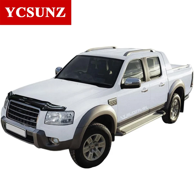 Acrylic Bonnet Guards For Ford Ranger PJ 2006 2007 2008 2009 Front Bugshield Protector Double Cabin Car Accessories