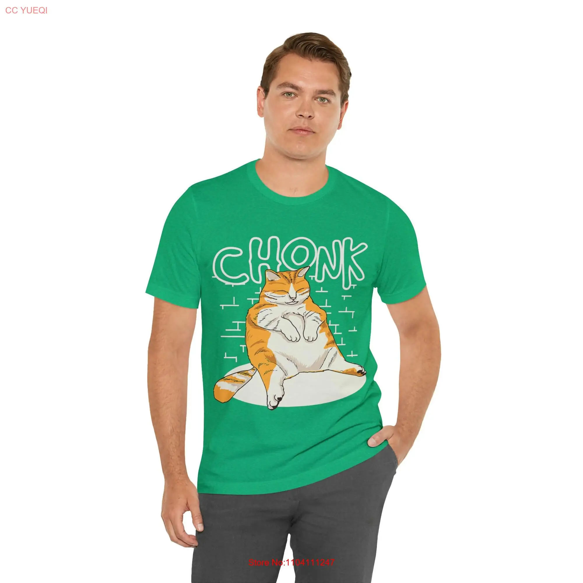 Fat Cat Chonk Jersey  T Shirt long or short sleeves