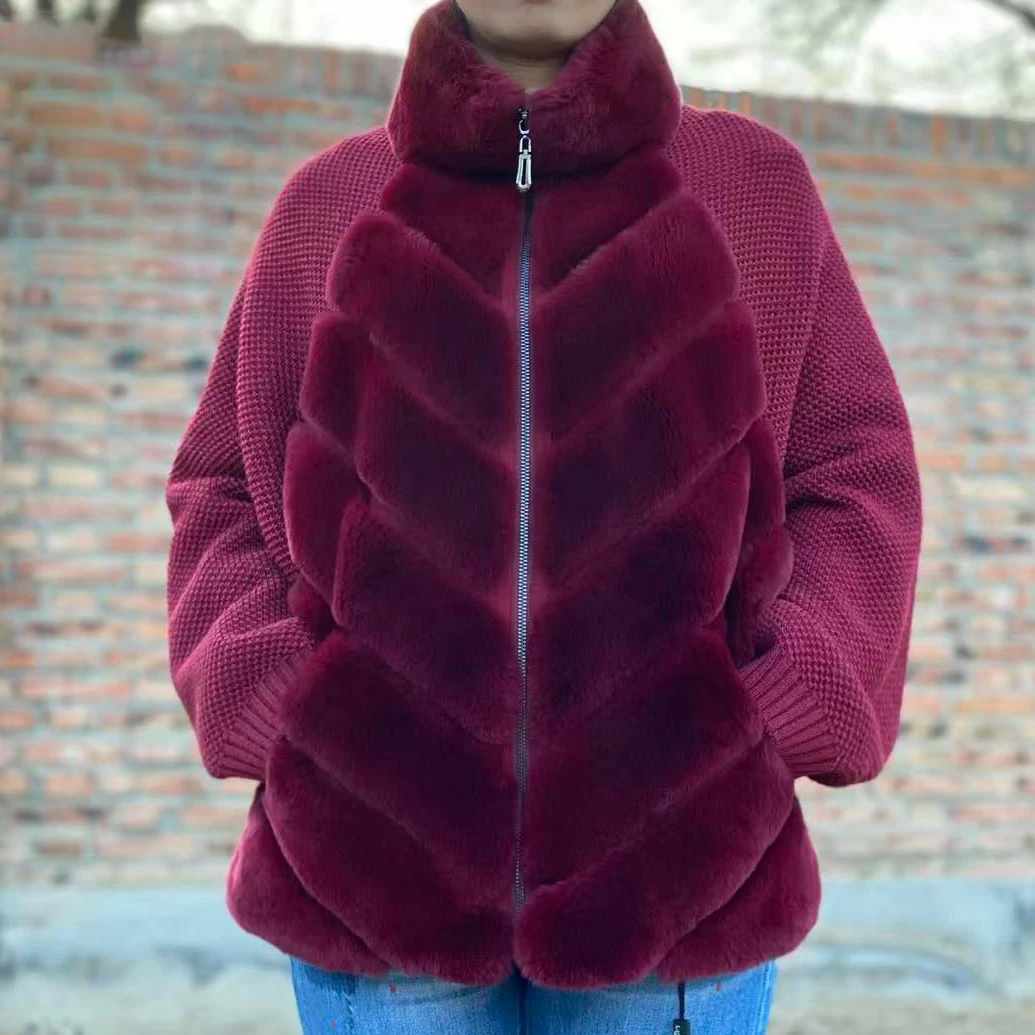 Black Friday Bestseller | Winter Rex Rabbit Fur Sweater Jacket | LAST STOCK • Lock Price | In Stock Select Sizes Only 250811