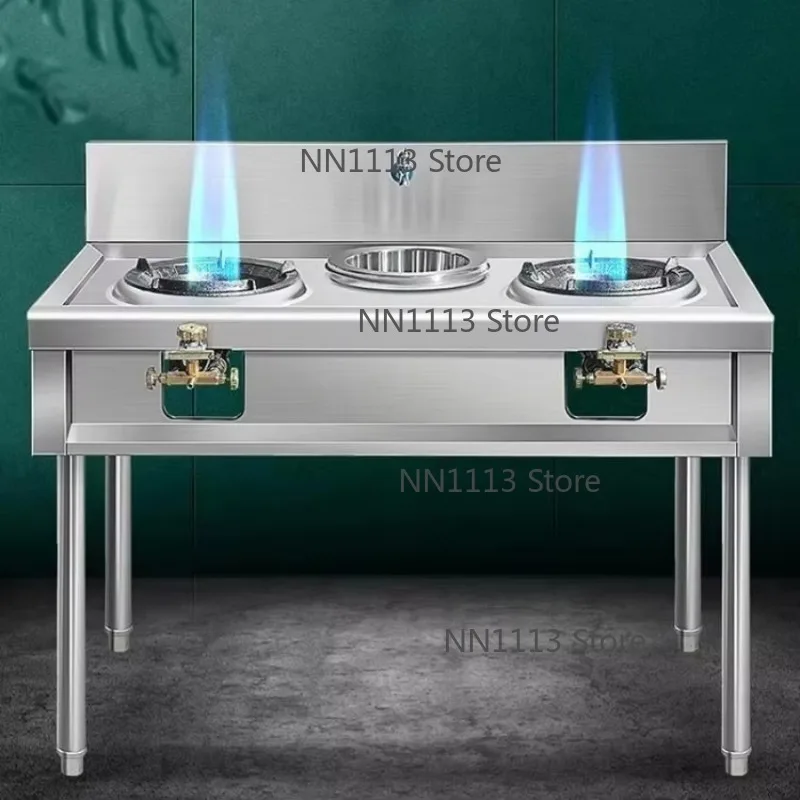 

Commercial Energy-Saving Stainless Steel Cooktop Single Double Explosion Kitchen Machine for Restaurants Fierce Fire Stove
