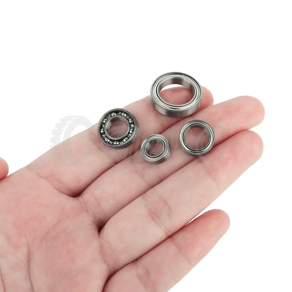 4pcs/lot RC Car Chrome Steel Sealed Bearing Kit 5x2x2.5 6x3x2 10x5x4 10x6x3 11x5x4 12x6x4 13x5x4 14x5x5 15x10x4 16x8x5 18x12x4mm