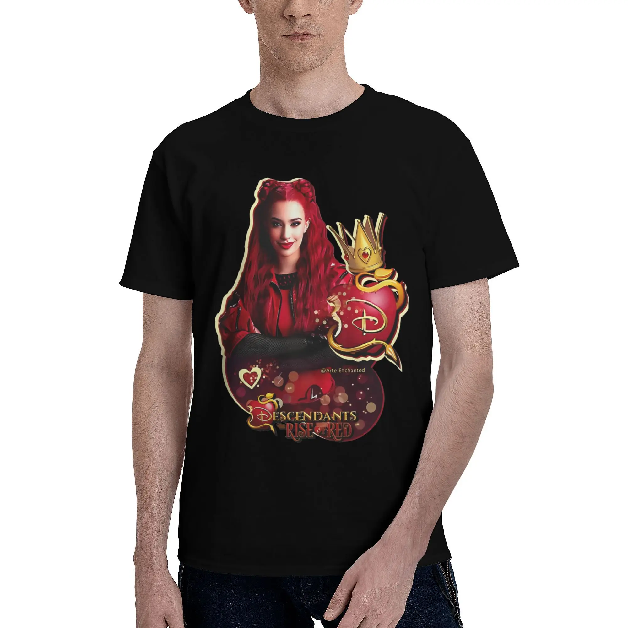 Summer Descendants 4 T Shirt For Unisex The Rise Of Red Cotton Tee Shirt Short Sleeve Clothes DY001