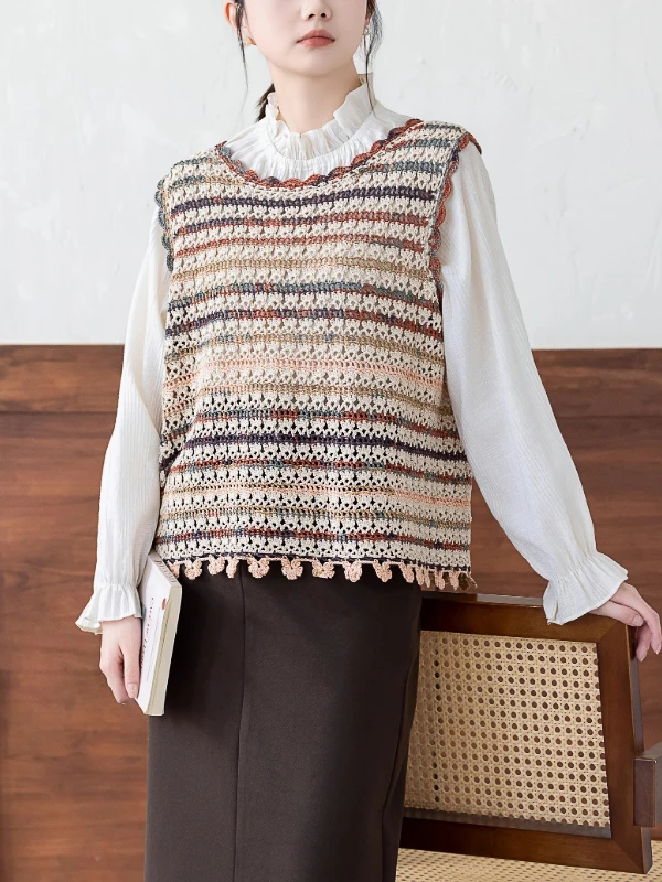 kit-de-materiaux-diy-faits-main-pour-dentelle-en-fil-kit-de-gilet-a-porter-deux-facons-avec-aiguille-a-crocheter-fil-de-coton-accessoires-de-mode-Ete-2024