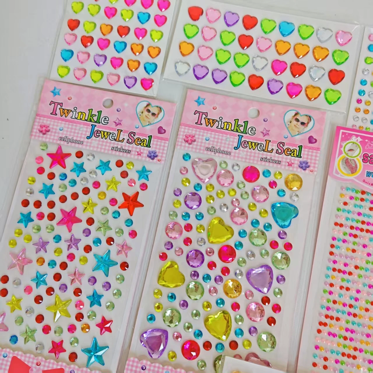 14-kleurige oogstickers DI edelsteenkristal diamantstickers voor studenten, kinderen, toneeldecoratie, make-up, gezichts- en oogst