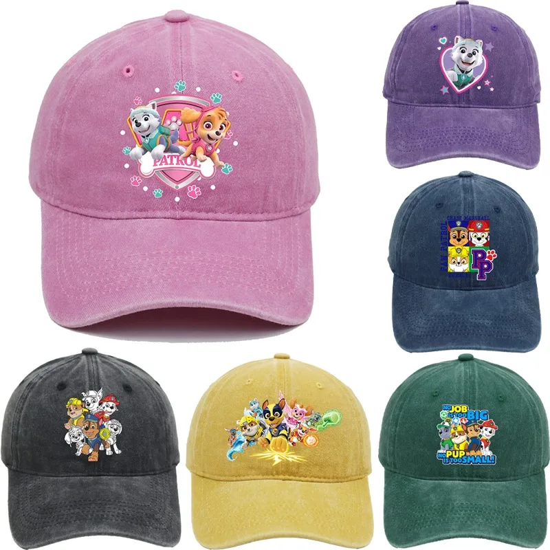 

Paw Patrol Adult Adjustable Baseball Caps Women Men Fashion Vintage Hats Cartoon Anime Graphic Print Summer Sun Hat Party Gifts