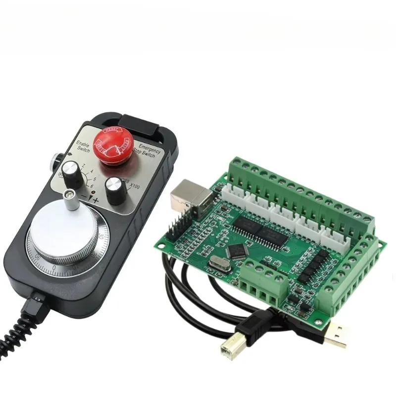 MACH3 USB 5 Axis 100KHz USB CNC Motion Controller Card Breakout Board With 6 Axis High-quality Industrial MPG Handwheel