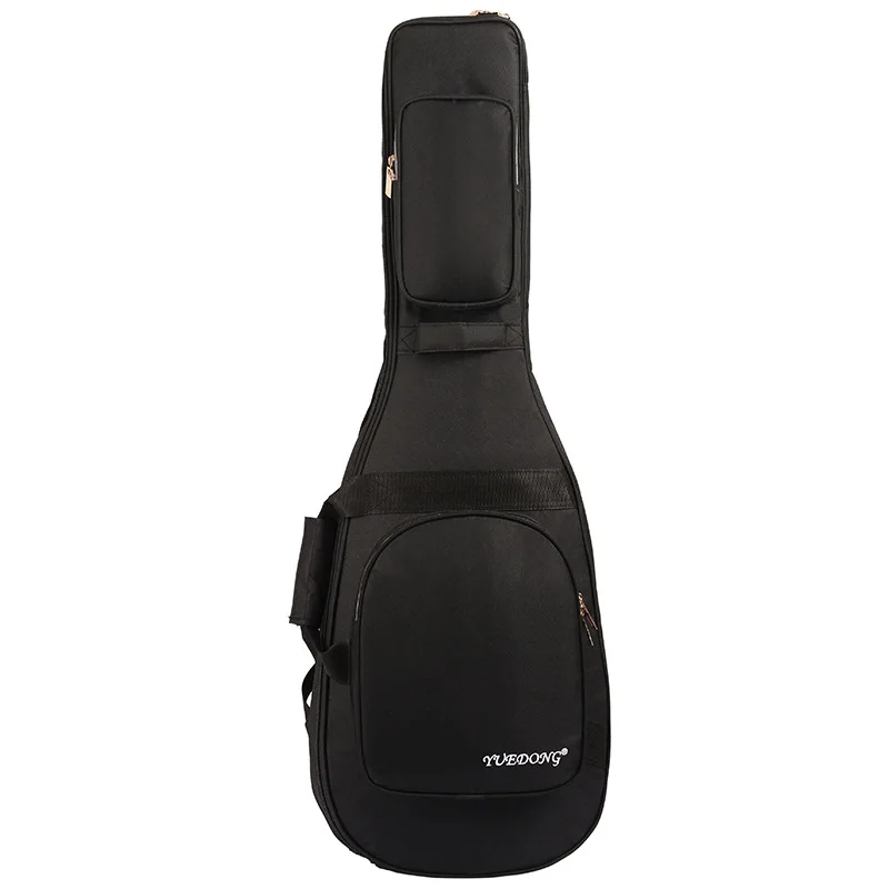 Bolsa de guitarra eléctrica gruesa, bolso de guitarra folclórica, doble hombro, parte trasera, bolsa de Bajo Eléctrico de Pu, juego de Piano, forro de terciopelo