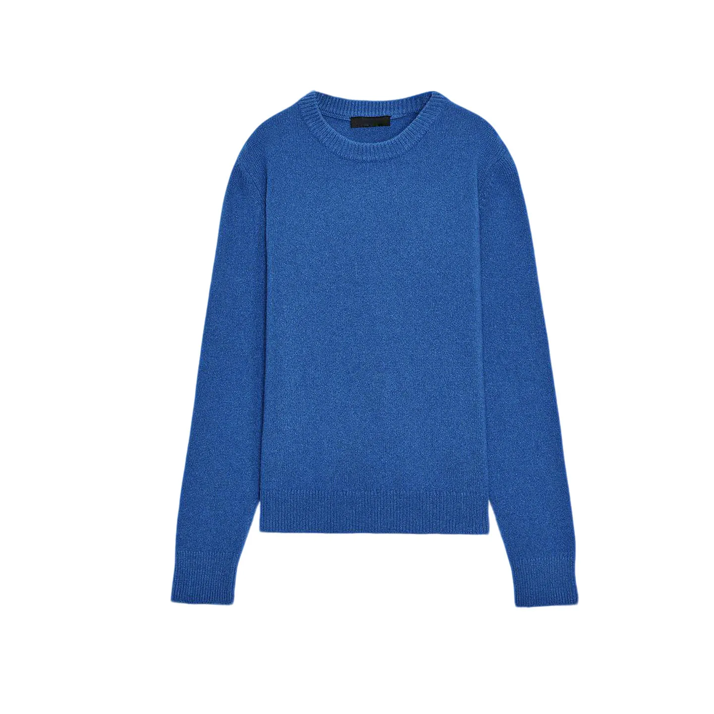 Herfst Nieuwe Basic Lange Sve Ronde Ne Gebreide Trui Veelzijdig Woon-werkverkeer Zacht Polyester Vezel Dames Overhead Sle