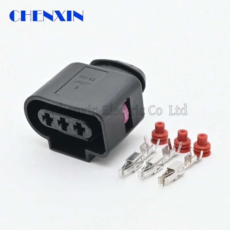 1 Set 3 Pin 1J0973723 Automotive Sensor Pigtail Connector 3.5 MM Female Plug For VW AUDI Skoda VAG VolksWagen Jetta Golf