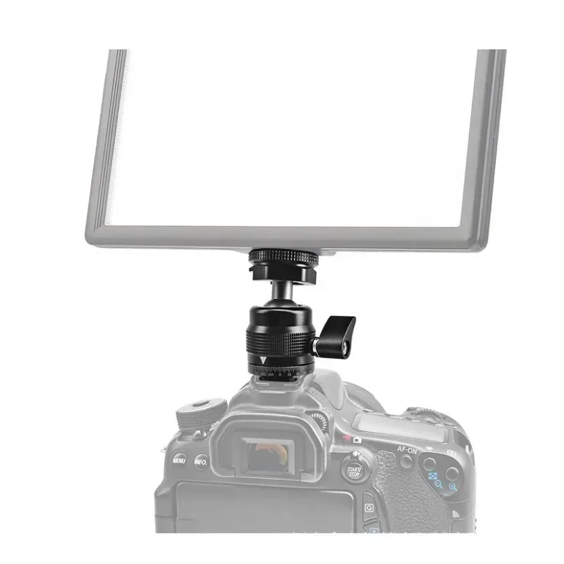 

2 in 1 Ball Head Dual Use with 1/4 Screw Mount 360° Aluminum Alloy for Camera Phone Holder Speedlite Tripod Selfie Stick