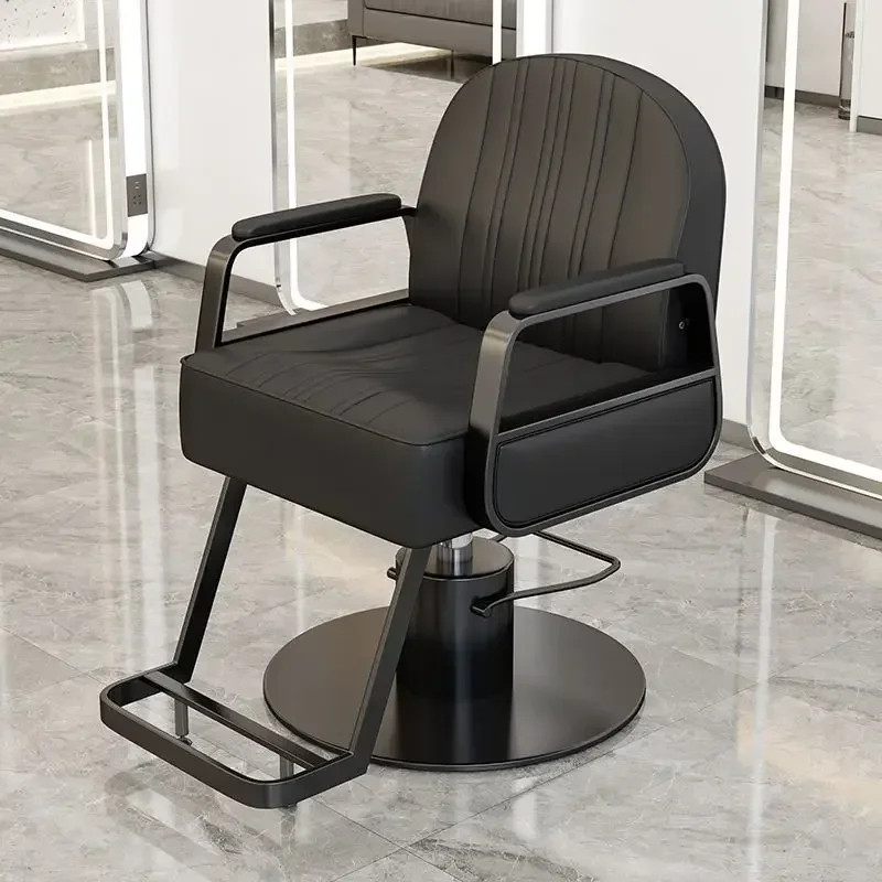 Silla ergonómica de peluquería para salón de belleza, elegante, ajustable en altura, estilista de pelo profesional