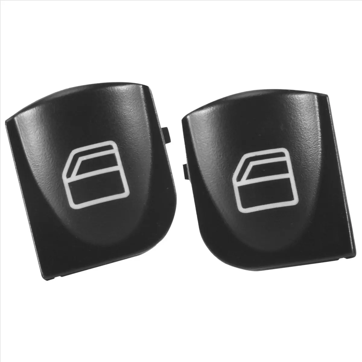 #83X Car window button cover,for W203 W208 C Clk Class Front Left+Right Window Switch Button Caps (Black)
