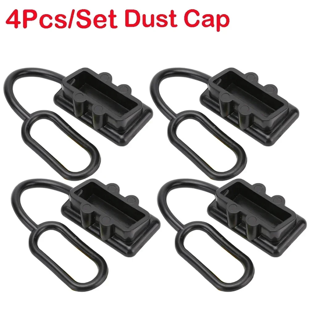 

4Pcs Car Dust Cap For Anderson Plug Cover Connectors 50Amp Battery Connector Kit For Trailer Boat Caravan Connections