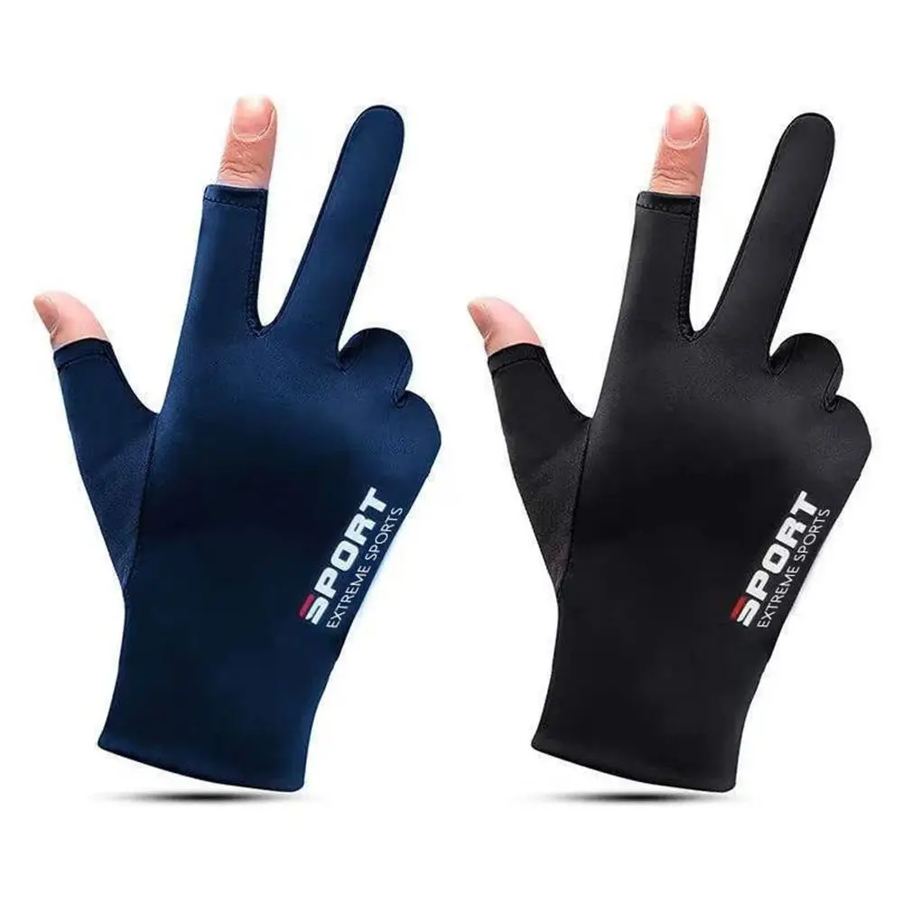 Guantes de protección solar UV finos y transpirables, manoplas elásticas antideslizantes para correr, Verano