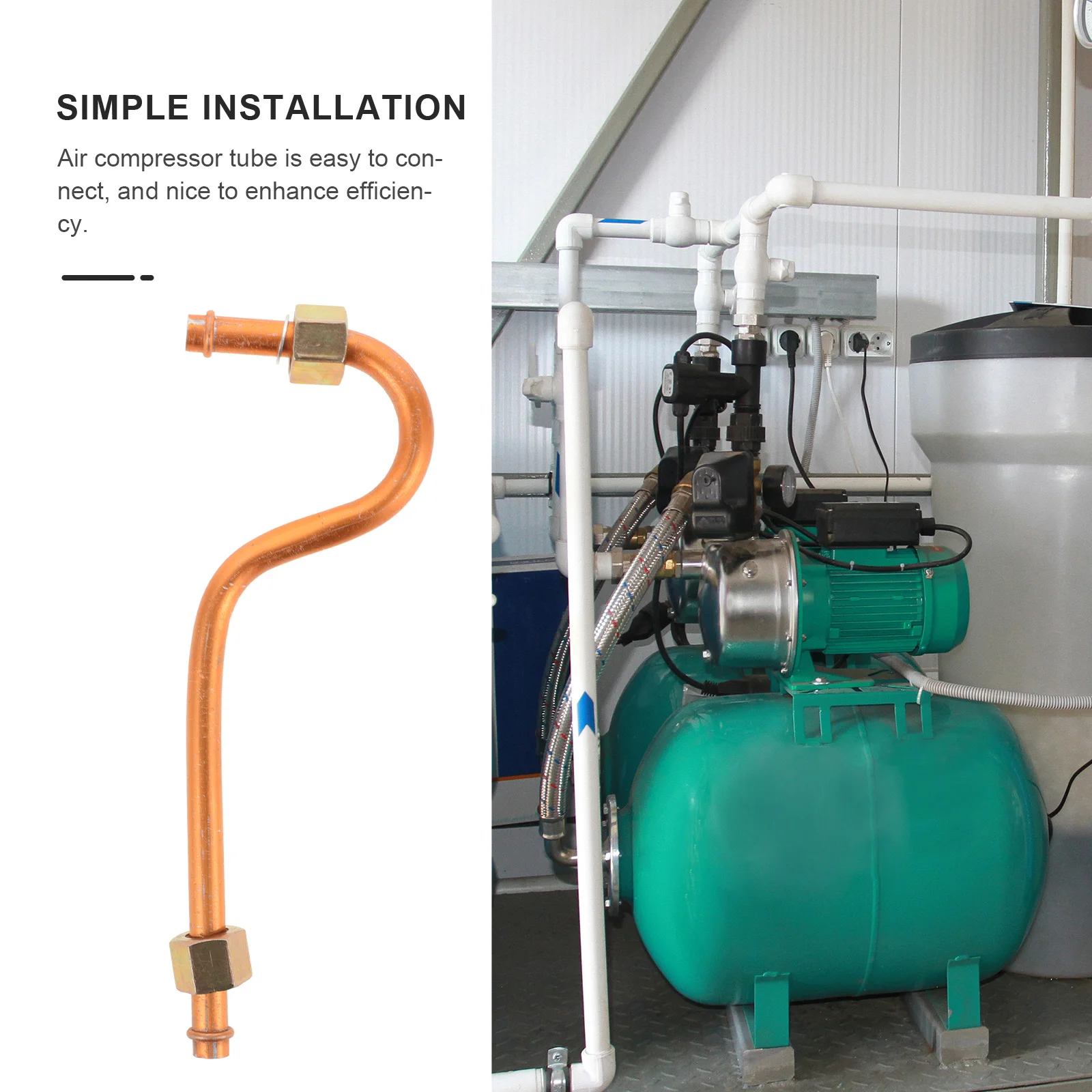 

Aluminum Replacement Tube Intake Exhaust Spare Part 3/8 Thread Secure Connection Compatible Various Models Tube For Air