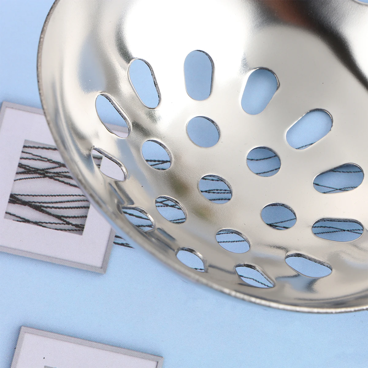 

4pcs Stainless Steel Slotted Spoon Heavy Duty Oil Filtering Long Handle Kitchen Tools for Home Restaurant Hotel Cooking