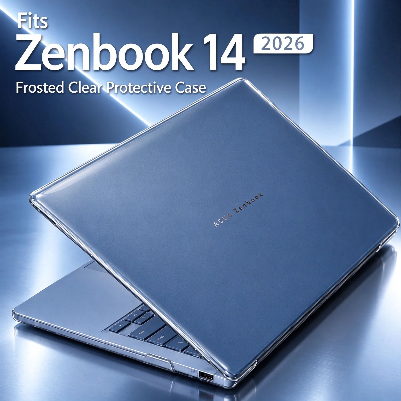 Laptop Case for ASUS Zenbook 14 2026 Matte Clear Hard Shell Protective Cover Anti-Scratch Shockproof Notebook Protector UX3480