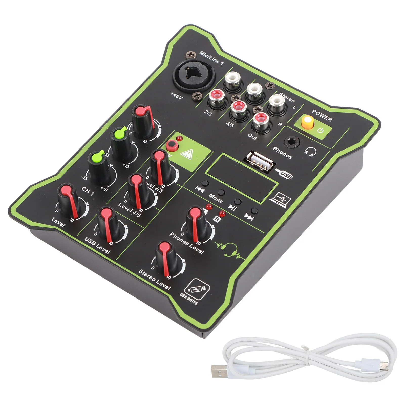 

Audio Mixer Portable Mixing Consol Quick Response Good Tuning Performance Accurate Calculation 5 Channel Mixer Mixing Console