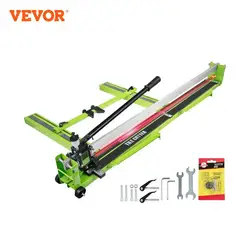 VEVOR Tagliapiastrelle Manuale in Acciaio Doppio Binario con Supporto di Rullino in Gomma Spessore Taglio Max. da 6-15mm Lunghezza Max. da 800/900/1000/1200mm per Porcellana Ceramiche