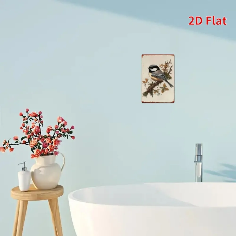 لافتة قصدير معدنية من القصدير على الطراز العتيق ذات غطاء أسود ريفي لتزيين الحائط في الهواء الطلق