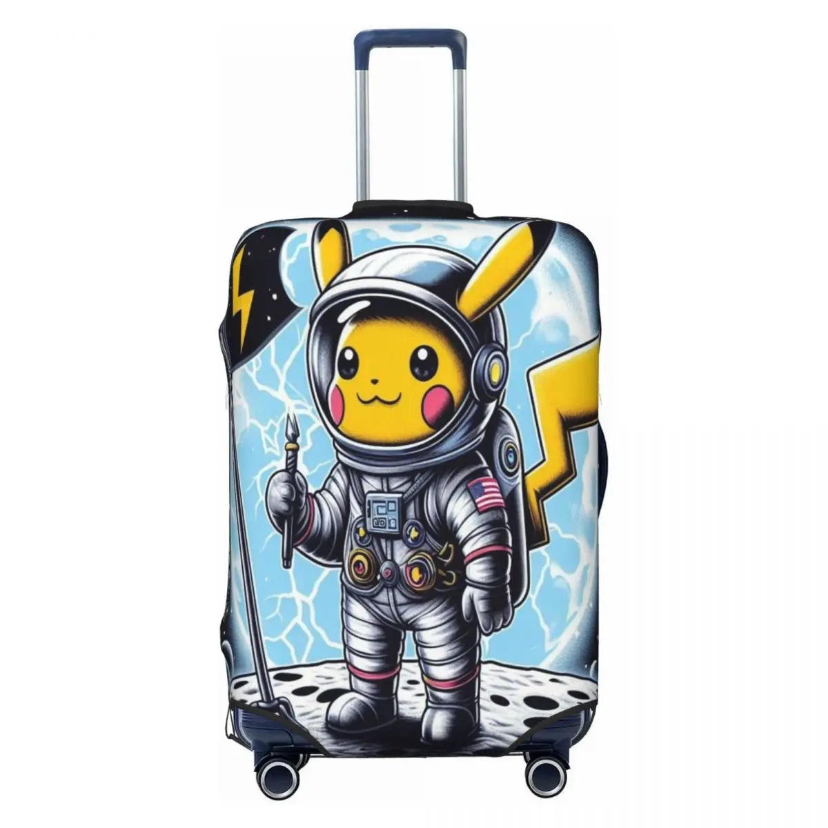 

Custom Bikachus Astronaut Luggage Cover Cute Suitcase Protector Covers Suit For 18-32 inch