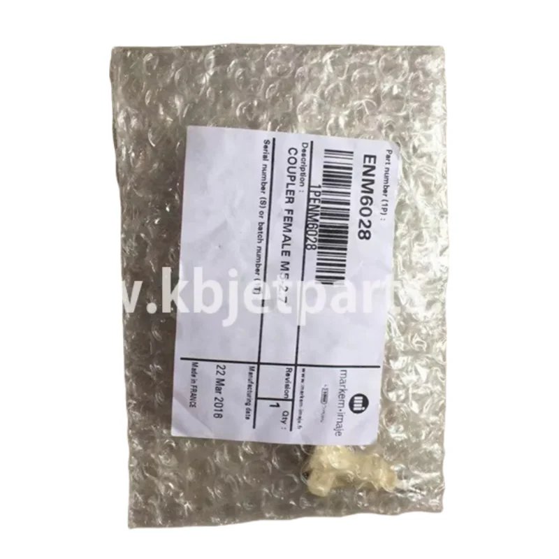 

ENM6028 COUPLER FEMALE M5-2.7 используется для струйного принтера Imaje S4 S8 9040 S8c2