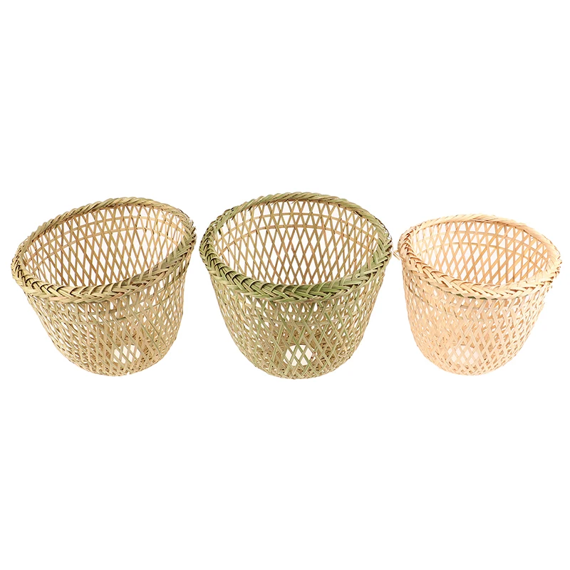 1PCS Lamp Shade Rattan Light Cover Ceiling Pendant Wicker Bamboo Woven Chandelier Shades Bulb Floor Table Cage Lampshades